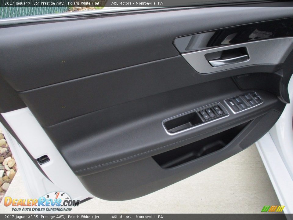 2017 Jaguar XF 35t Prestige AWD Polaris White / Jet Photo #10