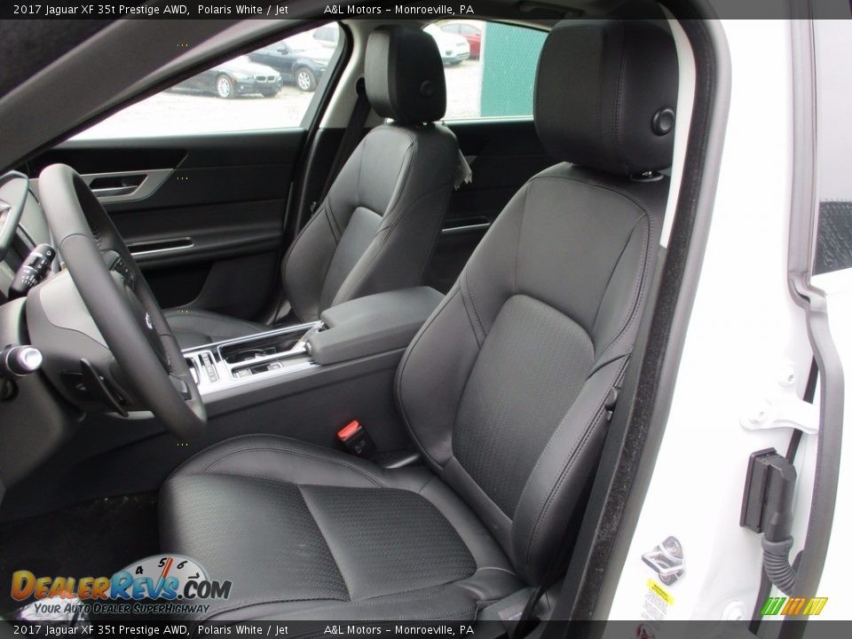 2017 Jaguar XF 35t Prestige AWD Polaris White / Jet Photo #12