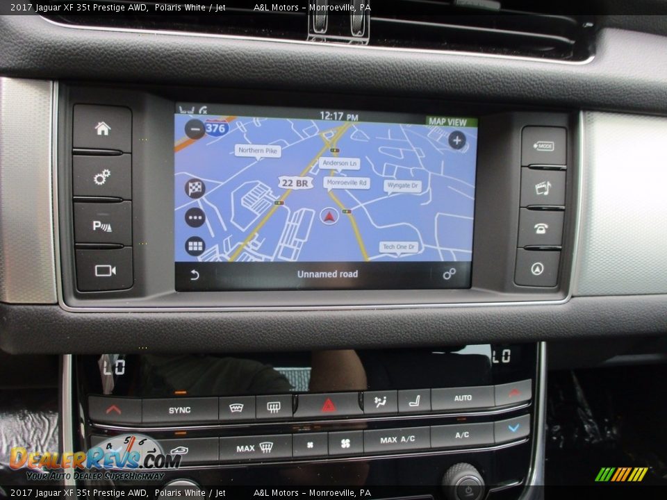 2017 Jaguar XF 35t Prestige AWD Polaris White / Jet Photo #15