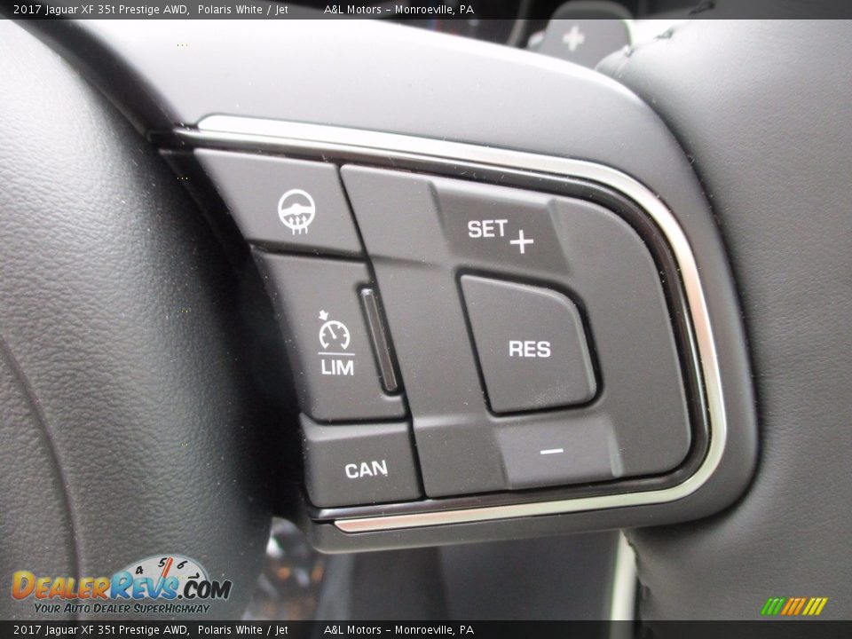 2017 Jaguar XF 35t Prestige AWD Polaris White / Jet Photo #18