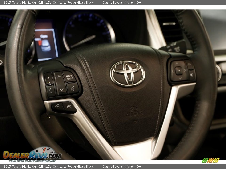 2015 Toyota Highlander XLE AWD Ooh La La Rouge Mica / Black Photo #6