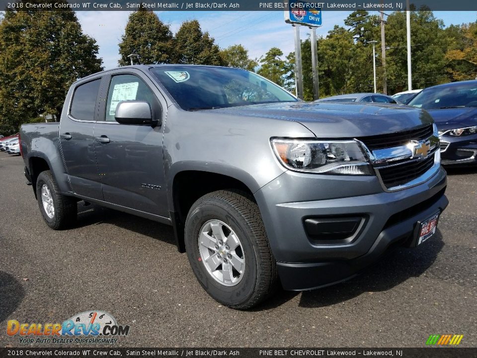 2018 Chevrolet Colorado WT Crew Cab Satin Steel Metallic / Jet Black/Dark Ash Photo #1