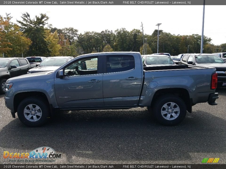 2018 Chevrolet Colorado WT Crew Cab Satin Steel Metallic / Jet Black/Dark Ash Photo #3