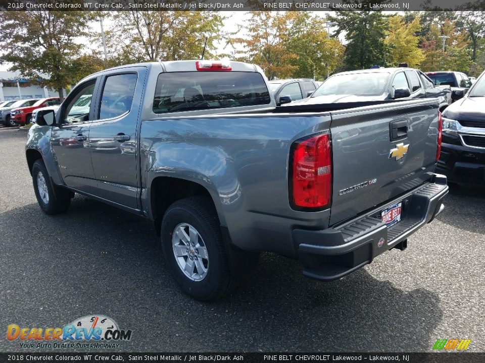 2018 Chevrolet Colorado WT Crew Cab Satin Steel Metallic / Jet Black/Dark Ash Photo #4