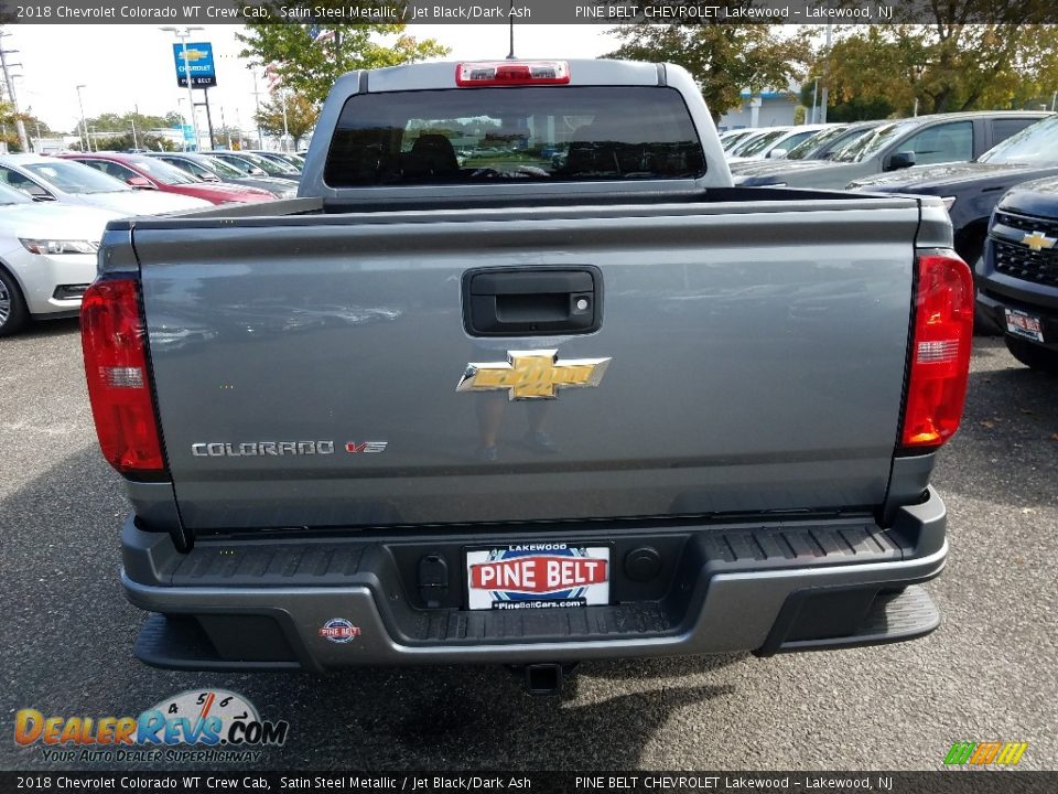 2018 Chevrolet Colorado WT Crew Cab Satin Steel Metallic / Jet Black/Dark Ash Photo #5