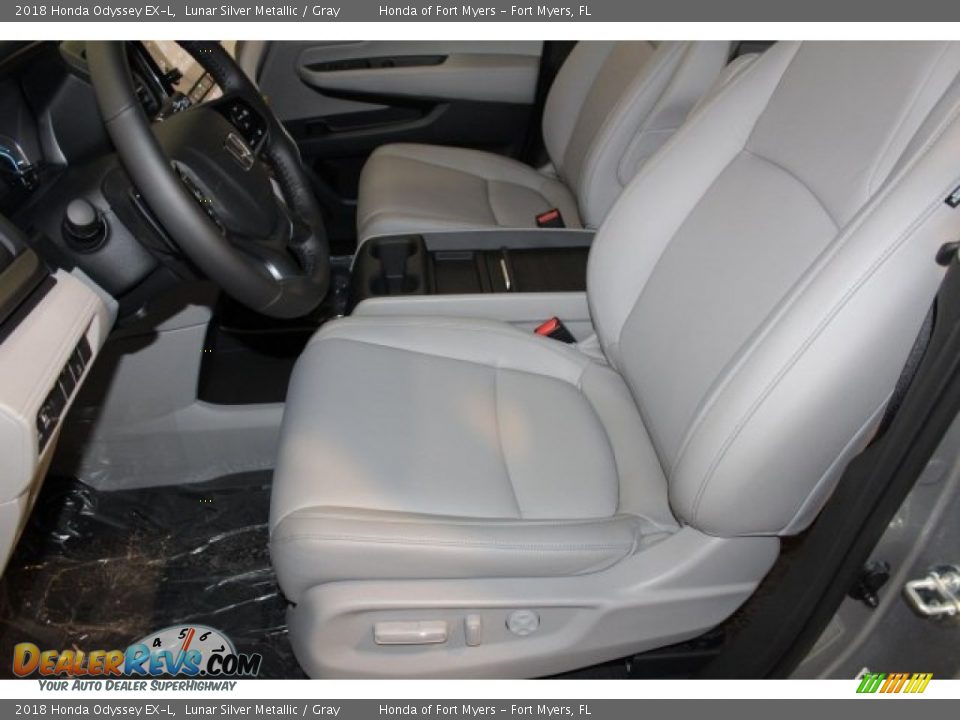 2018 Honda Odyssey EX-L Lunar Silver Metallic / Gray Photo #12