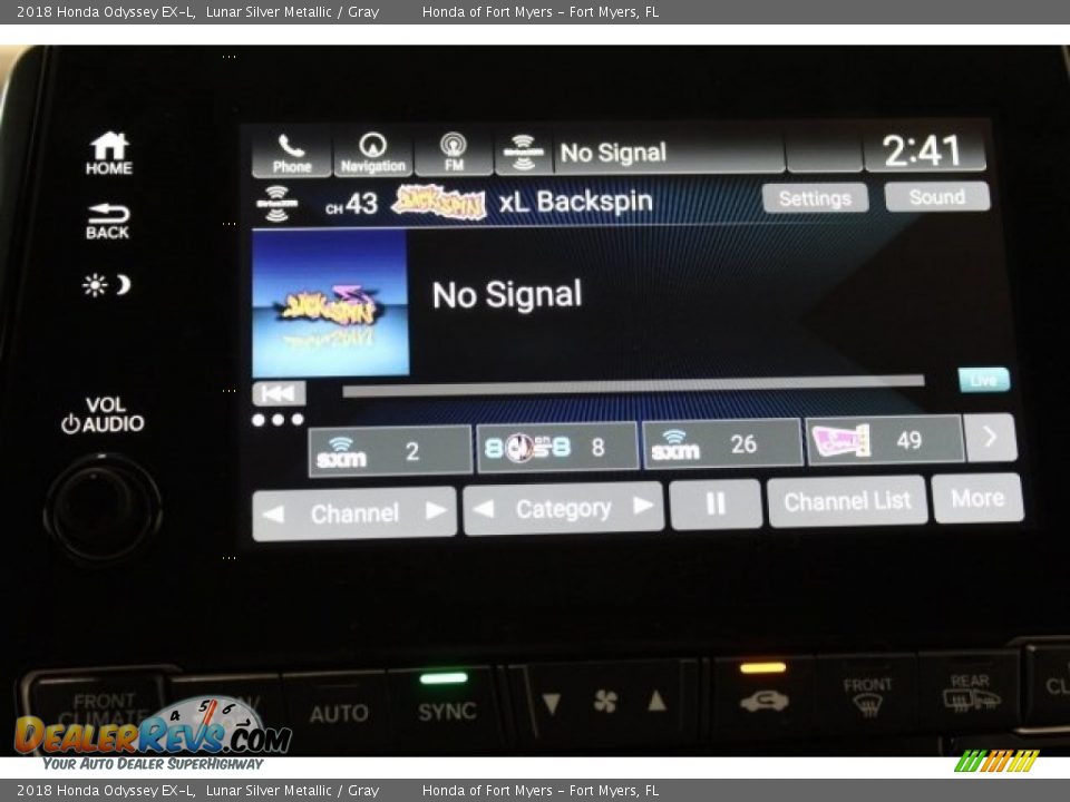 2018 Honda Odyssey EX-L Lunar Silver Metallic / Gray Photo #17