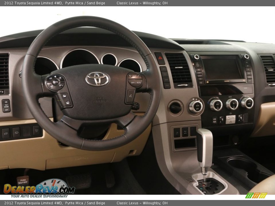 2012 Toyota Sequoia Limited 4WD Pyrite Mica / Sand Beige Photo #7