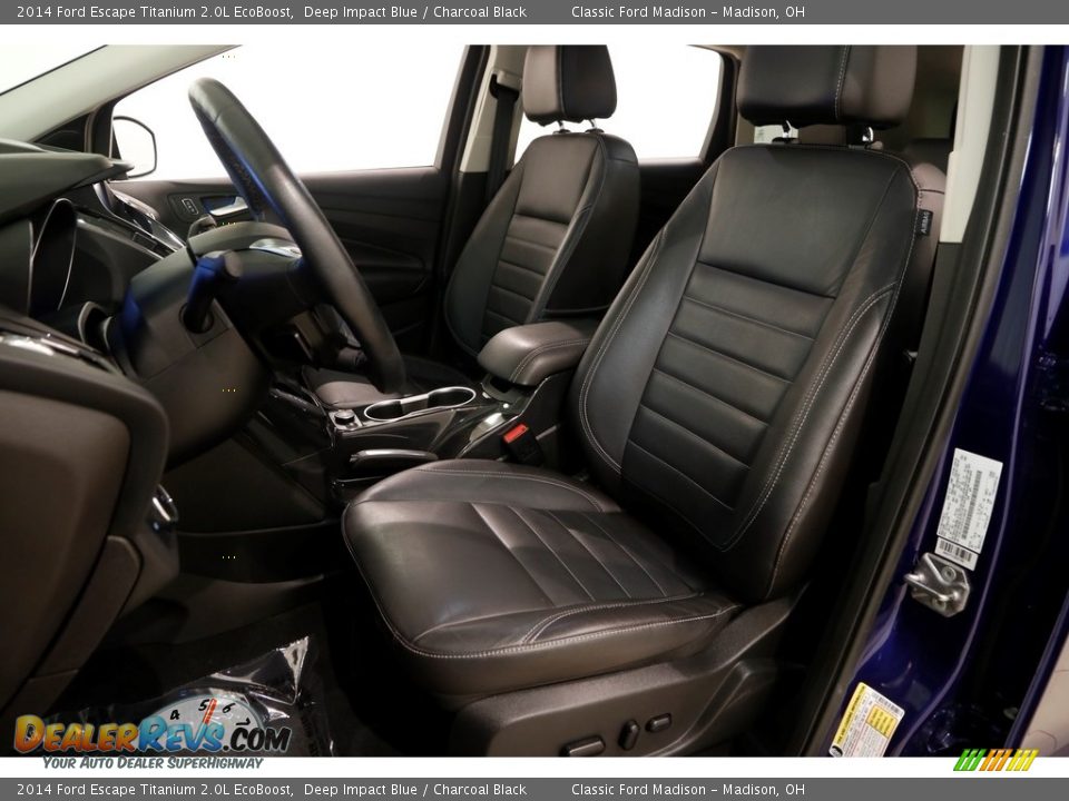 2014 Ford Escape Titanium 2.0L EcoBoost Deep Impact Blue / Charcoal Black Photo #5