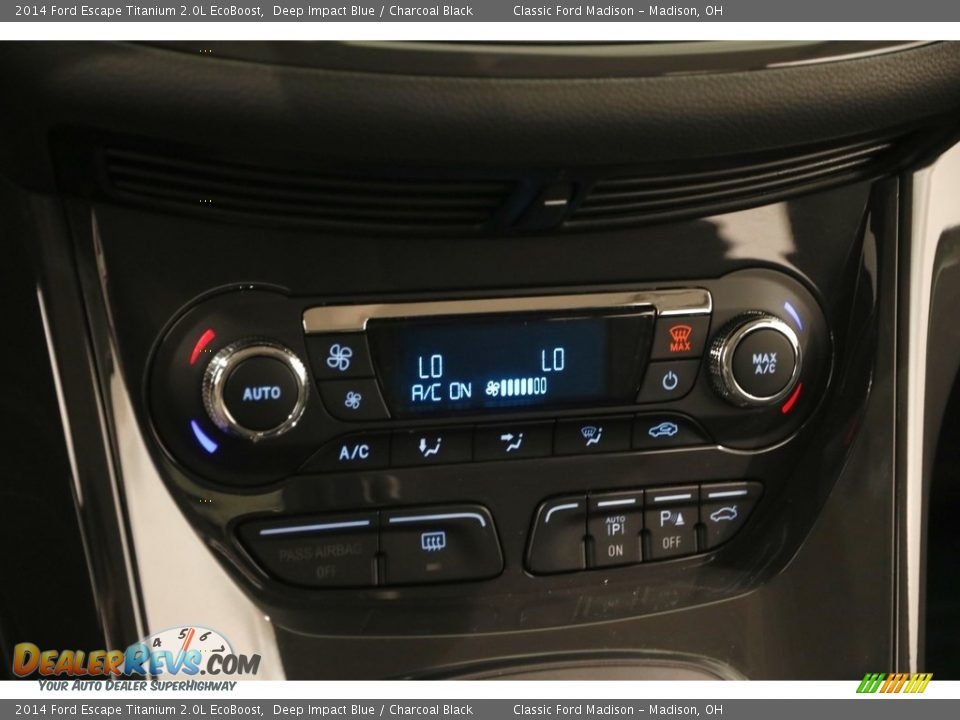 2014 Ford Escape Titanium 2.0L EcoBoost Deep Impact Blue / Charcoal Black Photo #9