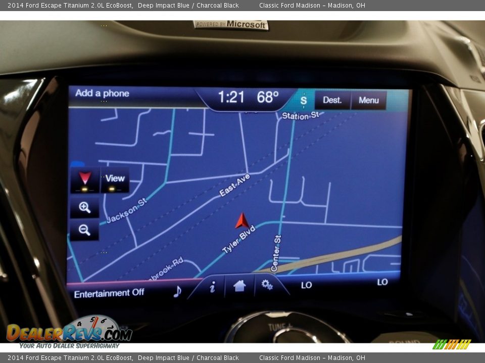 2014 Ford Escape Titanium 2.0L EcoBoost Deep Impact Blue / Charcoal Black Photo #11