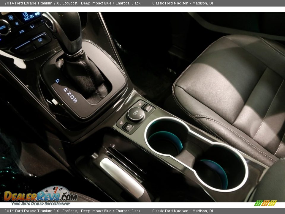 2014 Ford Escape Titanium 2.0L EcoBoost Deep Impact Blue / Charcoal Black Photo #15