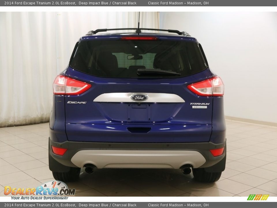 2014 Ford Escape Titanium 2.0L EcoBoost Deep Impact Blue / Charcoal Black Photo #18