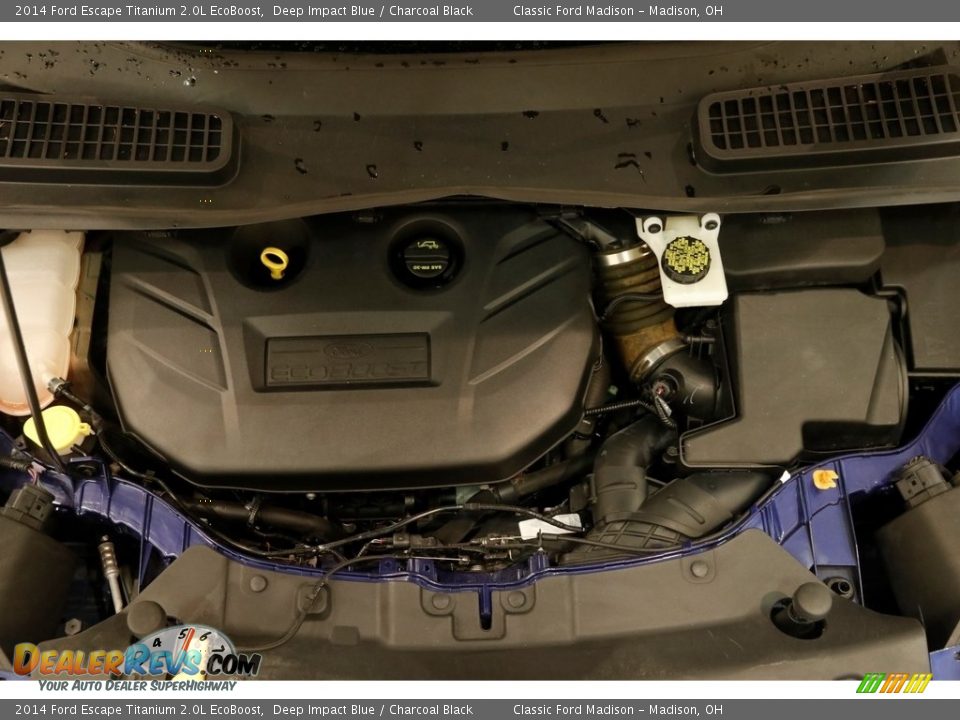 2014 Ford Escape Titanium 2.0L EcoBoost Deep Impact Blue / Charcoal Black Photo #19