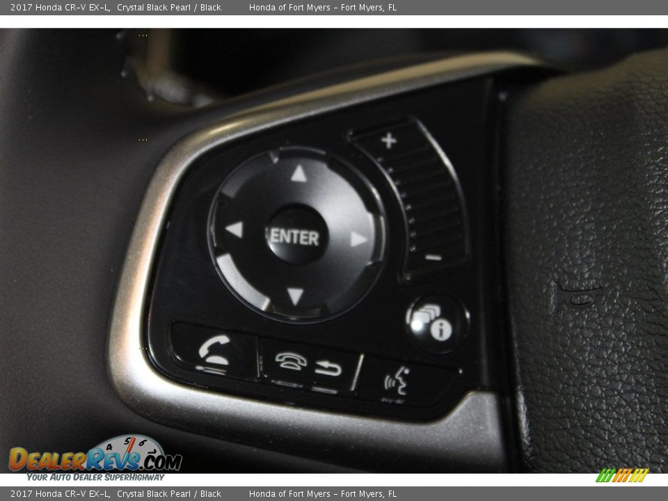 2017 Honda CR-V EX-L Crystal Black Pearl / Black Photo #14