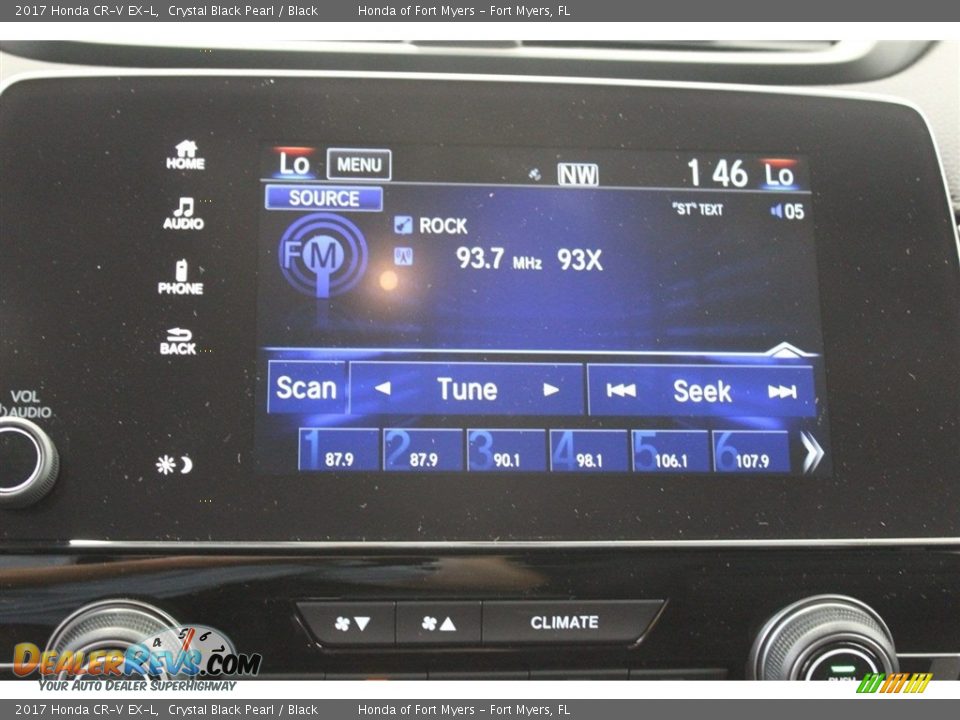 2017 Honda CR-V EX-L Crystal Black Pearl / Black Photo #17