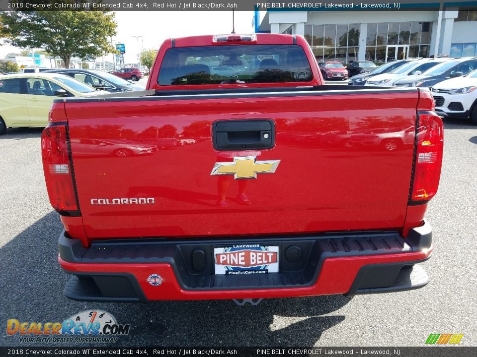 2018 Chevrolet Colorado WT Extended Cab 4x4 Red Hot / Jet Black/Dark Ash Photo #5