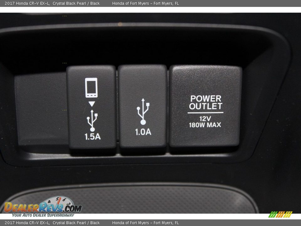 2017 Honda CR-V EX-L Crystal Black Pearl / Black Photo #24