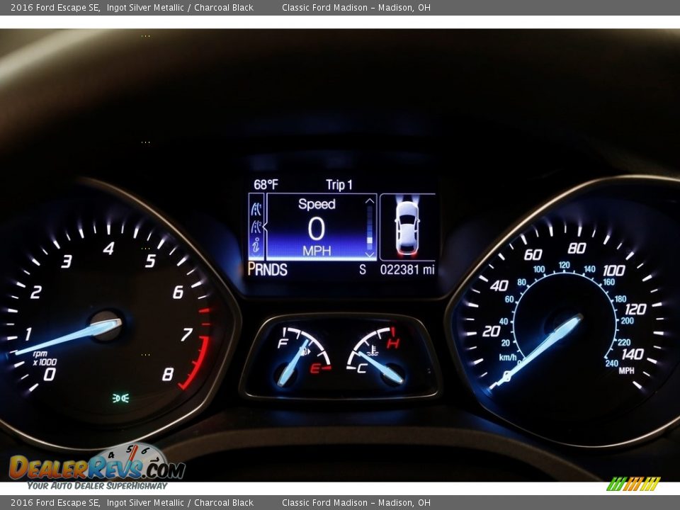 2016 Ford Escape SE Ingot Silver Metallic / Charcoal Black Photo #7