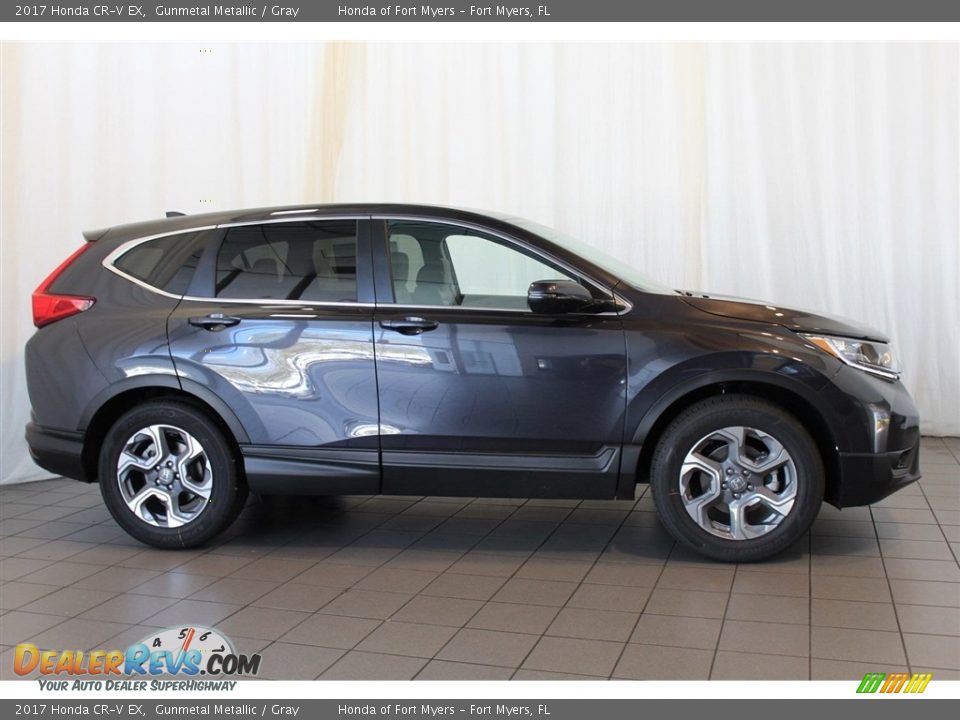 2017 Honda CR-V EX Gunmetal Metallic / Gray Photo #3