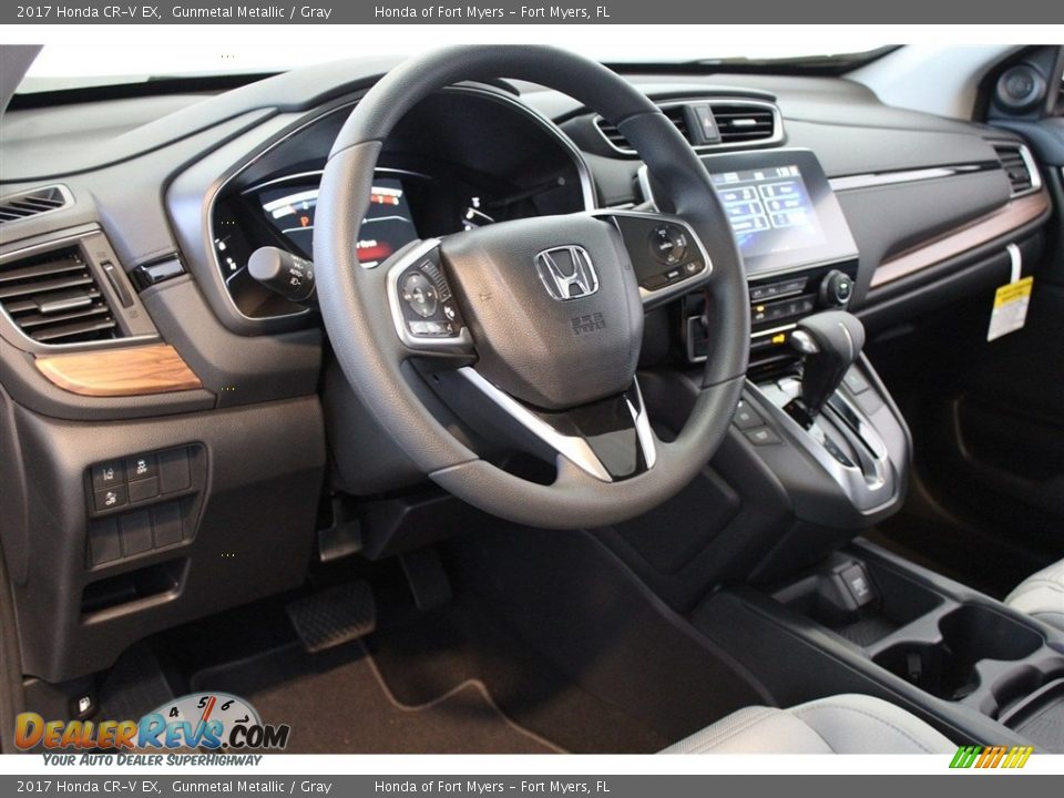 2017 Honda CR-V EX Gunmetal Metallic / Gray Photo #11