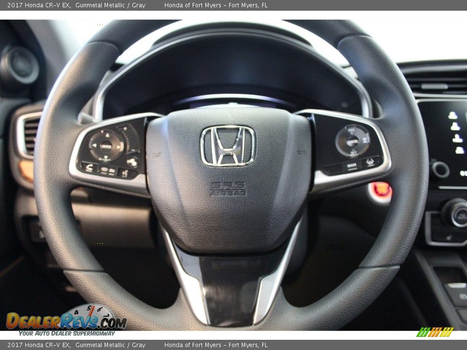 2017 Honda CR-V EX Gunmetal Metallic / Gray Photo #12