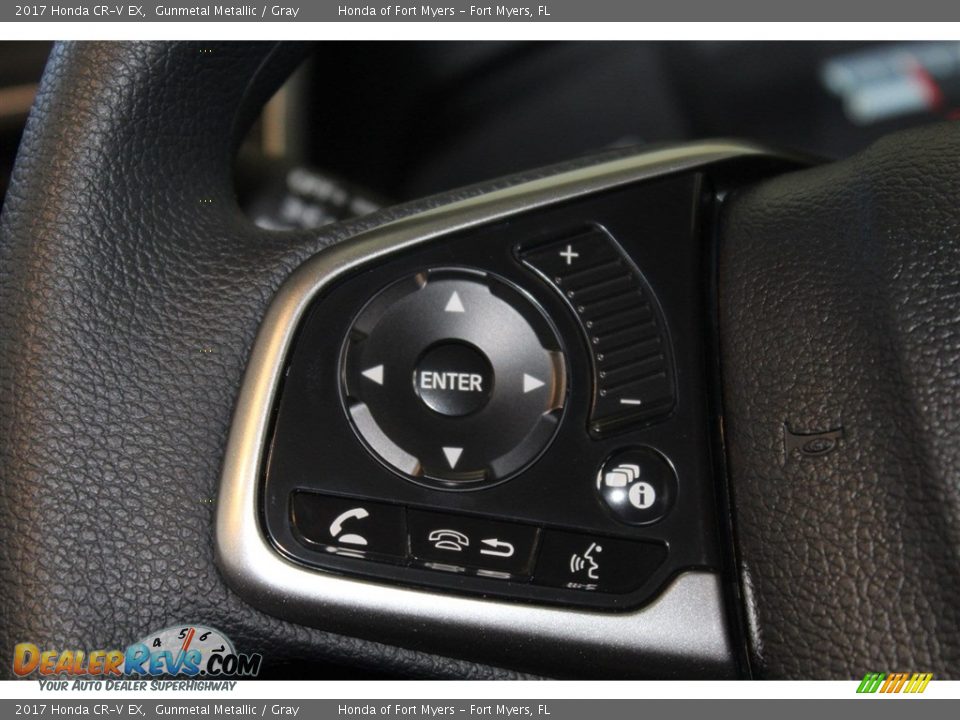 2017 Honda CR-V EX Gunmetal Metallic / Gray Photo #13