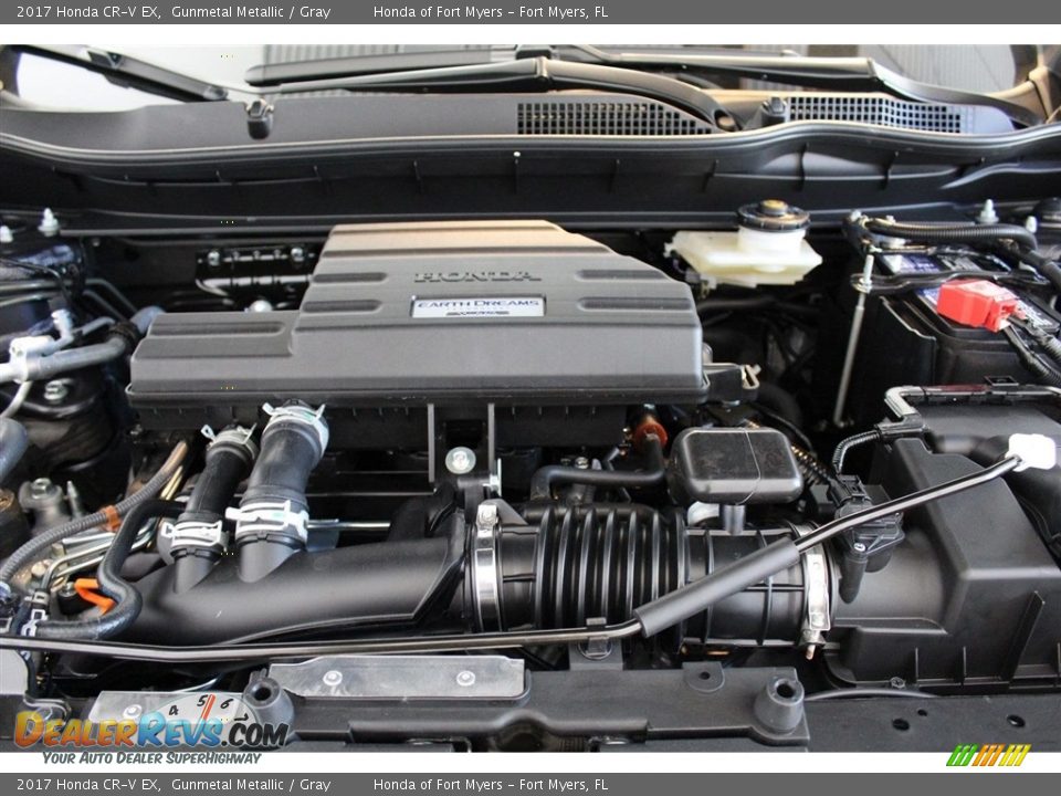 2017 Honda CR-V EX Gunmetal Metallic / Gray Photo #29