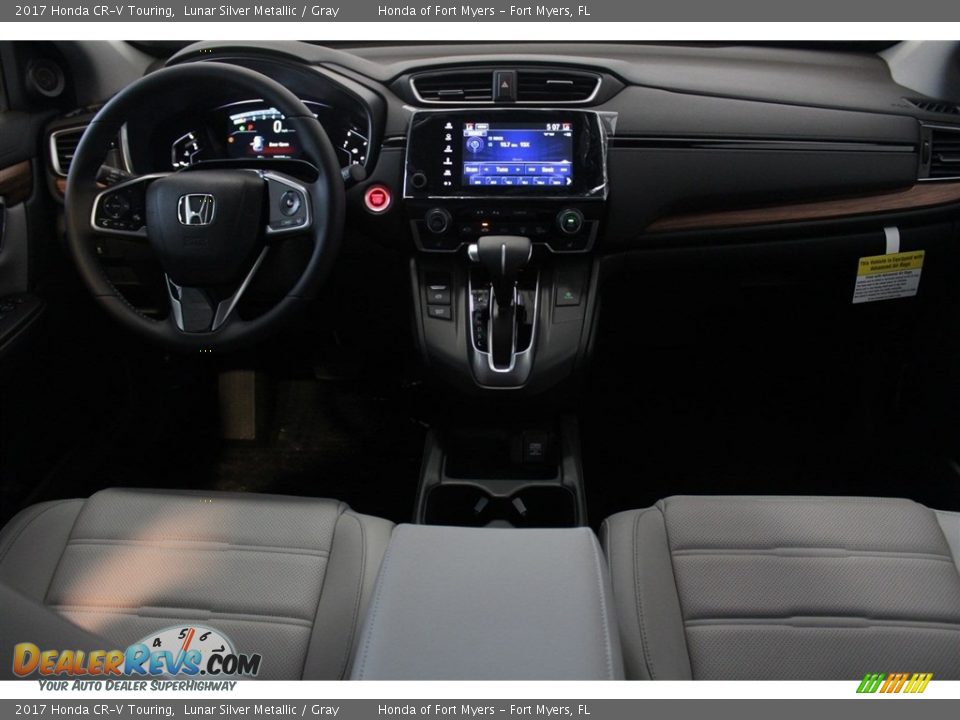 2017 Honda CR-V Touring Lunar Silver Metallic / Gray Photo #8