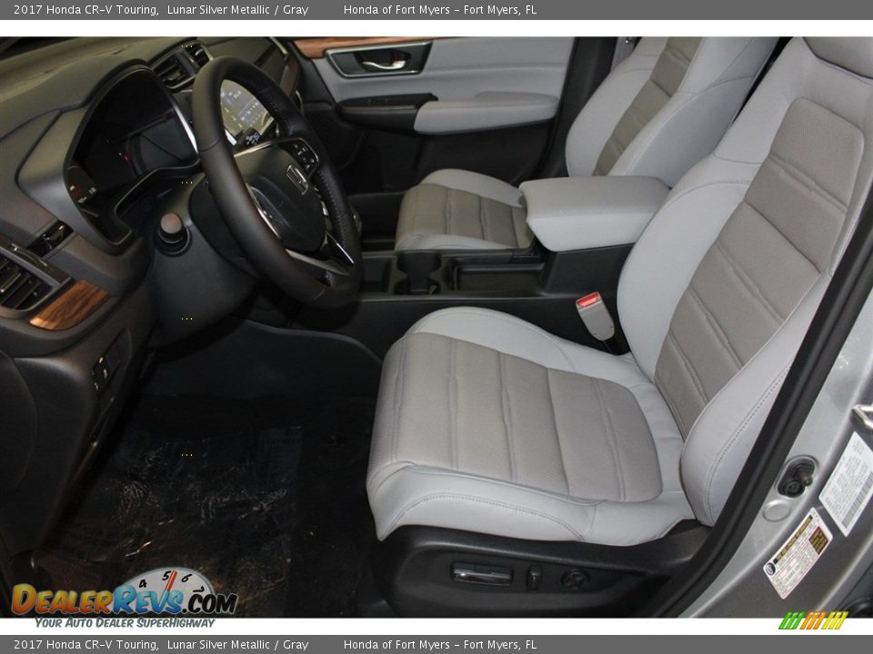 2017 Honda CR-V Touring Lunar Silver Metallic / Gray Photo #12