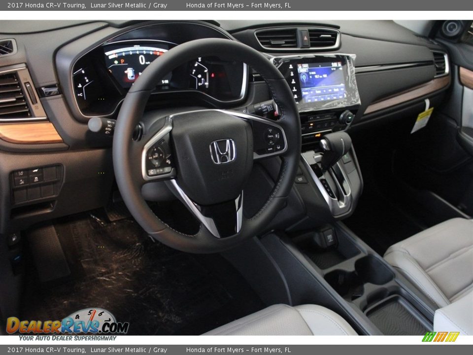 2017 Honda CR-V Touring Lunar Silver Metallic / Gray Photo #13