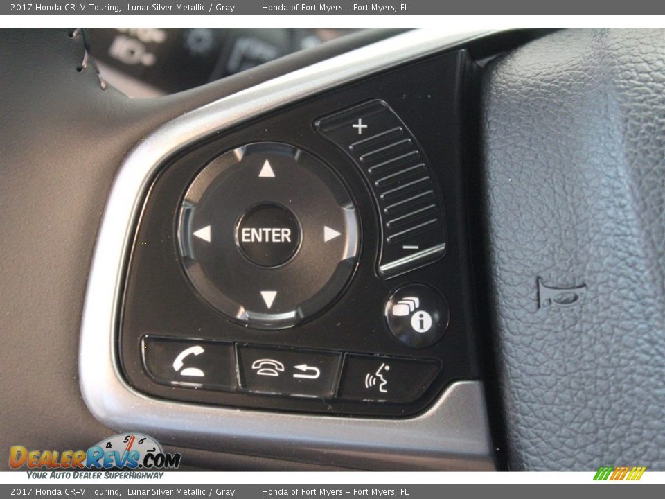 2017 Honda CR-V Touring Lunar Silver Metallic / Gray Photo #14