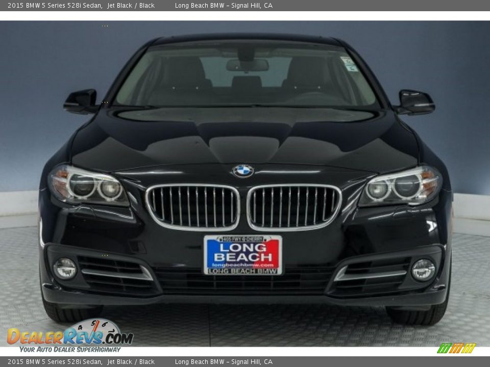 2015 BMW 5 Series 528i Sedan Jet Black / Black Photo #2