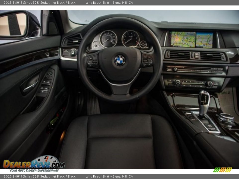 2015 BMW 5 Series 528i Sedan Jet Black / Black Photo #4