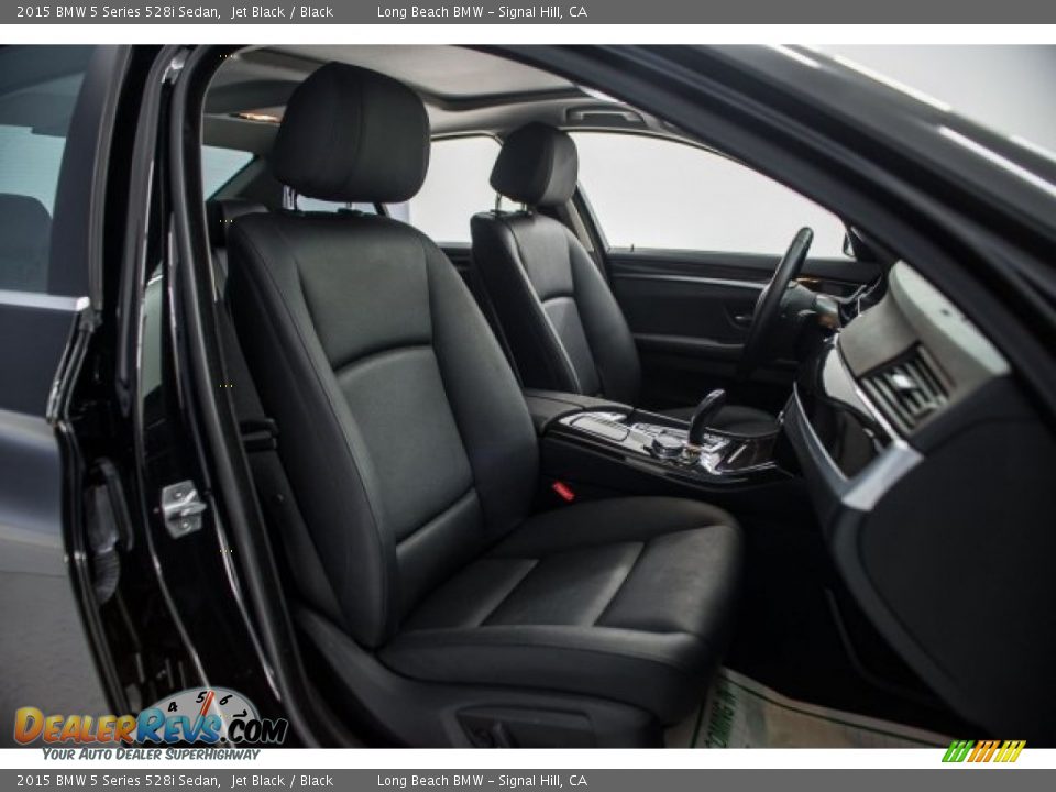 2015 BMW 5 Series 528i Sedan Jet Black / Black Photo #6
