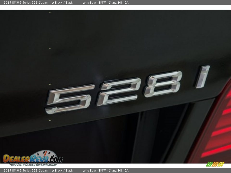 2015 BMW 5 Series 528i Sedan Jet Black / Black Photo #7