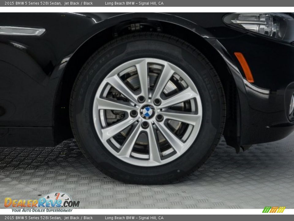 2015 BMW 5 Series 528i Sedan Jet Black / Black Photo #8