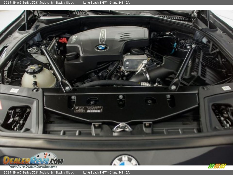 2015 BMW 5 Series 528i Sedan Jet Black / Black Photo #9