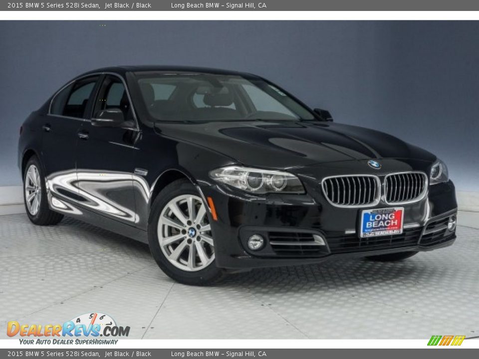 2015 BMW 5 Series 528i Sedan Jet Black / Black Photo #12
