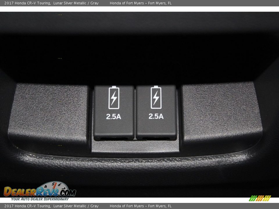 2017 Honda CR-V Touring Lunar Silver Metallic / Gray Photo #30