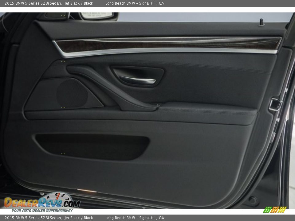 2015 BMW 5 Series 528i Sedan Jet Black / Black Photo #23