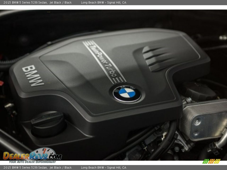 2015 BMW 5 Series 528i Sedan Jet Black / Black Photo #24