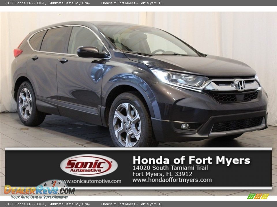 2017 Honda CR-V EX-L Gunmetal Metallic / Gray Photo #1