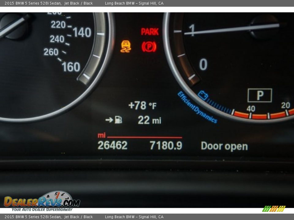 2015 BMW 5 Series 528i Sedan Jet Black / Black Photo #29