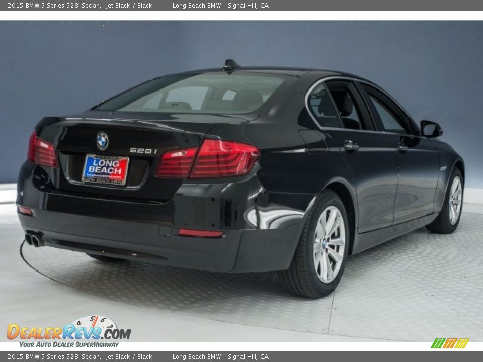 2015 BMW 5 Series 528i Sedan Jet Black / Black Photo #30