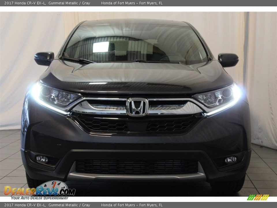 2017 Honda CR-V EX-L Gunmetal Metallic / Gray Photo #3