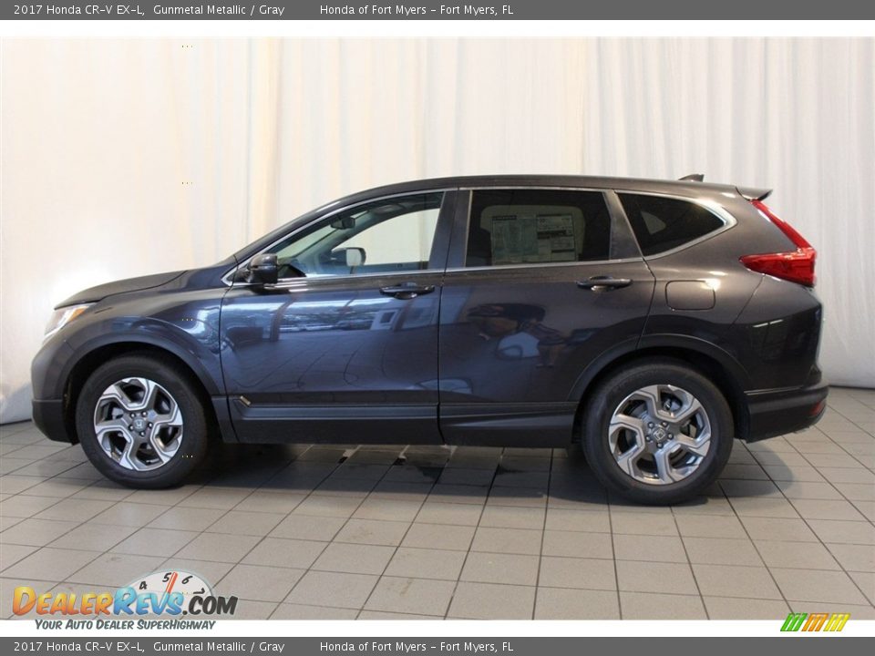 2017 Honda CR-V EX-L Gunmetal Metallic / Gray Photo #4