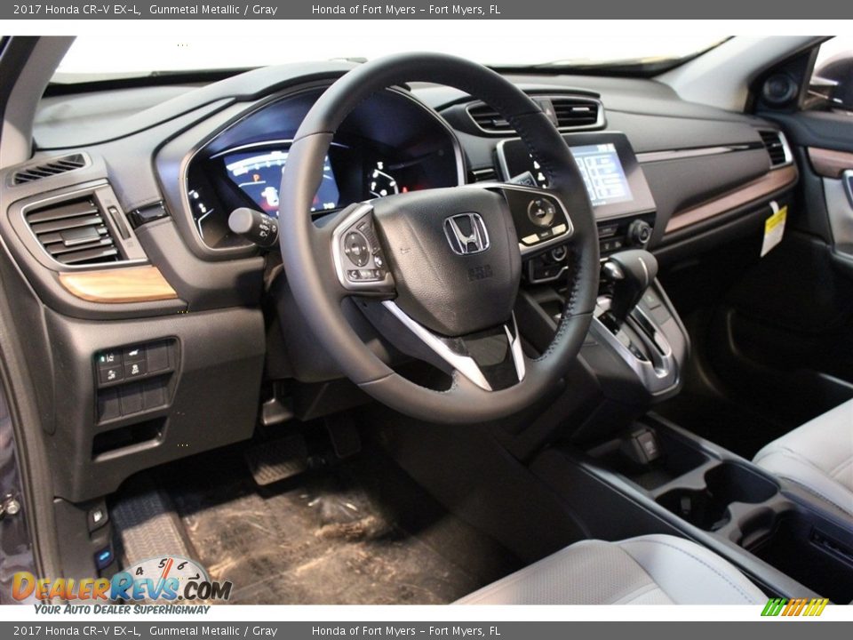 2017 Honda CR-V EX-L Gunmetal Metallic / Gray Photo #13