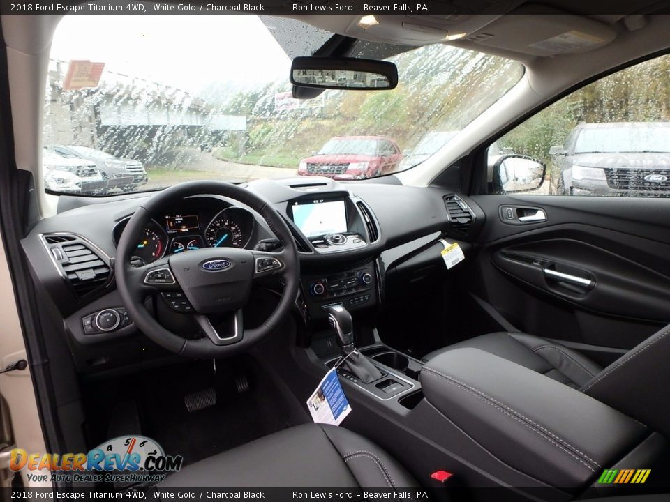 Charcoal Black Interior - 2018 Ford Escape Titanium 4WD Photo #12
