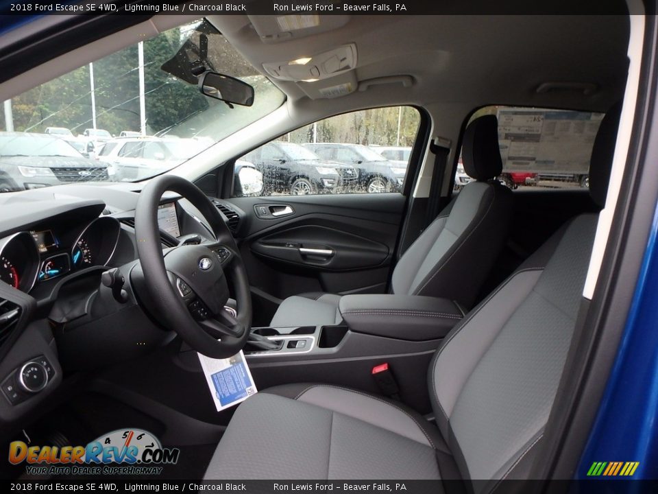 Charcoal Black Interior - 2018 Ford Escape SE 4WD Photo #11